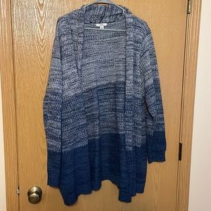 Croft & Barrow Multi-toned Blue Cardigan